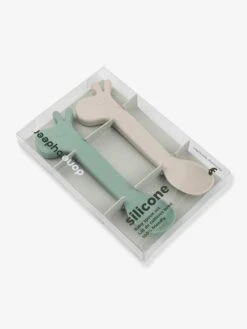 Done By Deer Lot De 2 Cuillères En Silicone Lalee - Orange -Vertbaudet Soldes Boutique lot de 2 cuilleres en silicone lalee 23