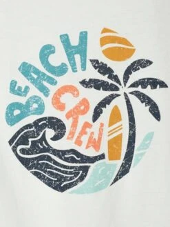 Lot De 2 Débardeurs Garçon Thème Palmier - Lot Blanc -Vertbaudet Soldes Boutique lot de 2 debardeurs garcon theme palmier 4