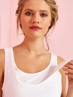 Lot De 2 Débardeurs Grossesse Et Allaitement - Lot Rouge Et Gris -Vertbaudet Soldes Boutique lot de 2 debardeurs grossesse et allaitement 22