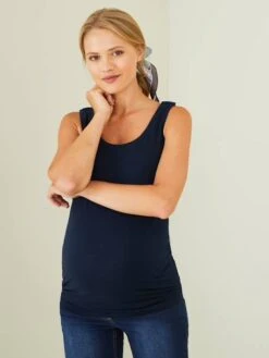 Lot De 2 Débardeurs Grossesse Et Allaitement - Lot Rouge Et Gris -Vertbaudet Soldes Boutique lot de 2 debardeurs grossesse et allaitement 32