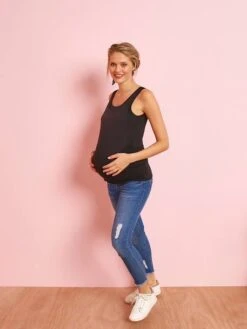 Lot De 2 Débardeurs Grossesse Et Allaitement - Lot Rouge Et Gris -Vertbaudet Soldes Boutique lot de 2 debardeurs grossesse et allaitement 33