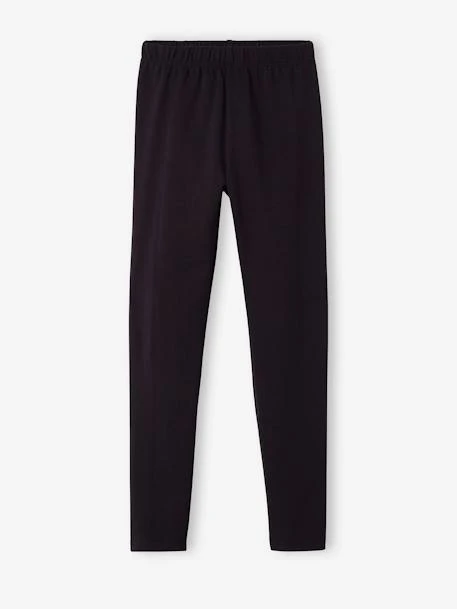 Lot De 2 Leggings Fille Basics - Gris Chiné+noir 6 Lot De 2 Leggings Fille Basics - Gris Chiné+noir – Image 6