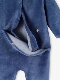 Lot De 2 Pyjamas Bébé Garçon "renard" En Velours - Bleu -Vertbaudet Soldes Boutique lot de 2 pyjamas bebe garcon renard en velours 5