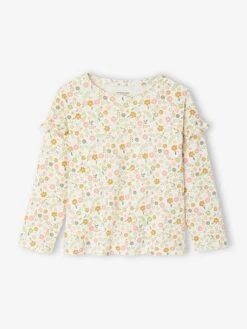 Lot De 2 Pyjamas Fille Flower Power Basics - Bleu Pâle -Vertbaudet Soldes Boutique lot de 2 pyjamas fille flower power basics 3
