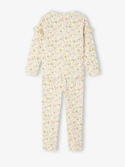 Lot De 2 Pyjamas Fille Flower Power Basics - Bleu Pâle -Vertbaudet Soldes Boutique lot de 2 pyjamas fille flower power basics 5
