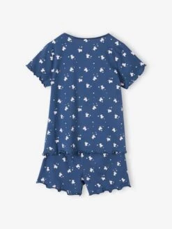 Lot De 2 Pyjashorts Fille Licornes - Bleu Nuit -Vertbaudet Soldes Boutique lot de 2 pyjashorts fille licornes 5