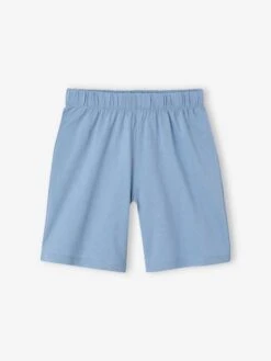 Lot De 2 Pyjashorts Garçon Requins - Bleu Ciel -Vertbaudet Soldes Boutique lot de 2 pyjashorts garcon requins 4