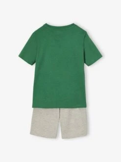 Lot De 2 Pyjashorts Garçon Savane - Bleu Pétrole -Vertbaudet Soldes Boutique lot de 2 pyjashorts garcon savane 10