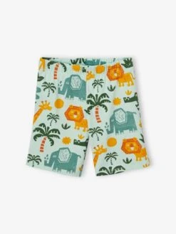 Lot De 2 Pyjashorts Garçon Savane - Bleu Pétrole -Vertbaudet Soldes Boutique lot de 2 pyjashorts garcon savane 6