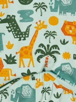 Lot De 2 Pyjashorts Garçon Savane - Bleu Pétrole -Vertbaudet Soldes Boutique lot de 2 pyjashorts garcon savane 7