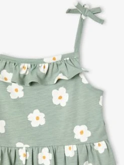 Lot De 2 Robes à Bretelles Fille 1 Imprimée + 1 Unie - Mandarine -Vertbaudet Soldes Boutique lot de 2 robes a bretelles fille 1 imprimee 1 unie 54