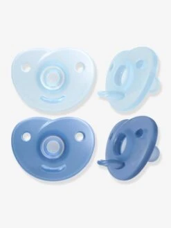Lot De 2 Sucettes Nouveau-né Philips AVENT Soothie C½ur - Bleu/bleu Clair -Vertbaudet Soldes Boutique lot de 2 sucettes nouveau ne philips avent soothie cur 4