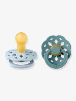 BIBS Lot De 2 Sucettes-tétines Bohème, Taille 1 De 0 à 6 Mois - Bleu