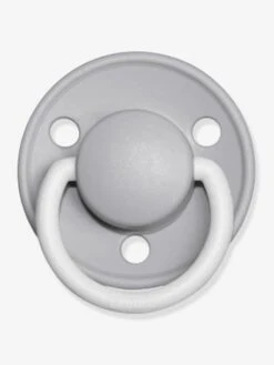 BIBS Lot De 2 Sucettes-tétines De Lux En Silicone - Gris Fer/bleu Layette -Vertbaudet Soldes Boutique lot de 2 sucettes tetines de lux en silicone 76