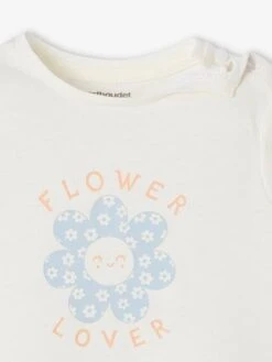 Lot De 2 T-shirts Basics Bébé Manches Courtes - Rose Pâle -Vertbaudet Soldes Boutique lot de 2 t shirts basics bebe manches courtes 3