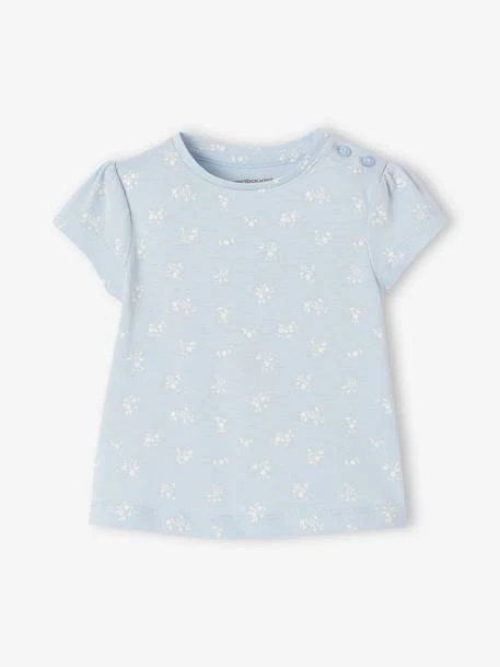 Lot De 2 T-shirts Basics Bébé Manches Courtes - Bleu Ciel 3 Lot De 2 T-shirts Basics Bébé Manches Courtes - Bleu Ciel – Image 3