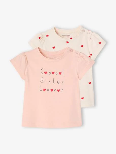 Lot De 2 T-shirts Basics Bébé Manches Courtes - Bleu Ciel 6 Lot De 2 T-shirts Basics Bébé Manches Courtes - Bleu Ciel – Image 6