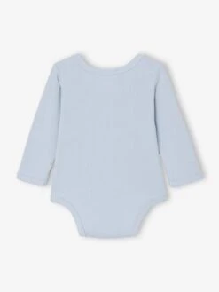 Lot De 3 Bodies Naissance En Maille Côtelée Et Interlock - Bleu Ciel 12 Lot De 3 Bodies Naissance En Maille Côtelée Et Interlock - Bleu Ciel -Vertbaudet Soldes Boutique lot de 3 bodies naissance en maille cotelee et interlock 4