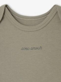 Lot De 3 Bodies Naissance En Maille Côtelée Et Interlock - Bleu Ciel 15 Lot De 3 Bodies Naissance En Maille Côtelée Et Interlock - Bleu Ciel -Vertbaudet Soldes Boutique lot de 3 bodies naissance en maille cotelee et interlock 7