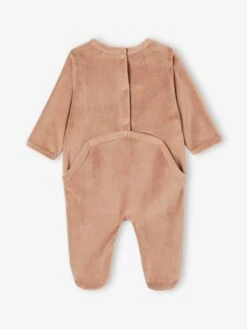 Lot De 3 Pyjamas Bébé Mixtes En Velours - Rose -Vertbaudet Soldes Boutique lot de 3 pyjamas bebe mixtes en velours 11