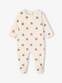 Lot De 3 Pyjamas Bébé Mixtes En Velours - Rose -Vertbaudet Soldes Boutique lot de 3 pyjamas bebe mixtes en velours 9