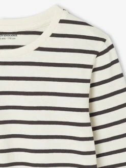 Lot De 3 T-shirts Garçon Manches Longues - Blanc -Vertbaudet Soldes Boutique lot de 3 t shirts garcon manches longues 26