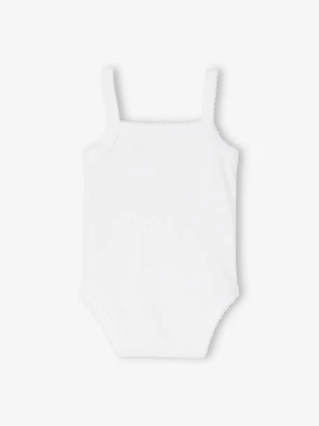 Lot De 5 Bodies à Bretelles Naissance En Coton Biologique - Vieux Rose 7 Lot De 5 Bodies à Bretelles Naissance En Coton Biologique - Vieux Rose – Image 7