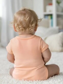 Lot De 5 Bodies Bébé Fille Manches Courtes Coffret Cadeau - écru -Vertbaudet Soldes Boutique lot de 5 bodies bebe fille manches courtes coffret cadeau 13