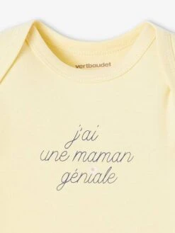 Lot De 5 Bodies Bébé Fille Manches Courtes Coffret Cadeau - écru -Vertbaudet Soldes Boutique lot de 5 bodies bebe fille manches courtes coffret cadeau 9