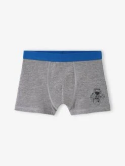 Lot De 5 Boxers Stretch Espace Garçon - Bleu Roi -Vertbaudet Soldes Boutique lot de 5 boxers stretch espace garcon 4