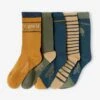 Lot De 5 Paires De Chaussettes "dino" Garçon - Beige -Vertbaudet Soldes Boutique lot de 5 paires de chaussettes dino garcon