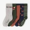 Lot De 5 Paires De Chaussettes « Renard » Garçon - Vert Sapin