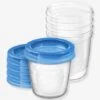 Lot De 5 Pots De Conservation Pour Lait Maternel Philips AVENT - Bleu