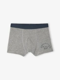 Lot De 7 Boxers Garçon Rayés Et Imprimés Ours - Vert -Vertbaudet Soldes Boutique lot de 7 boxers garcon rayes et imprimes ours 6