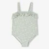 Maillot De Bain 1 Pièce Bébé Fille - Vert Sauge -Vertbaudet Soldes Boutique maillot de bain 1 piece bebe fille