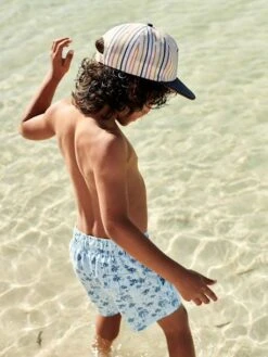 Maillot De Bain Imprimé Garçon - Bleu Ciel -Vertbaudet Soldes Boutique maillot de bain imprime garcon 13