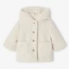 Manteau à Capuche En Sherpa Bébé - Sable