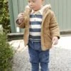 Manteau Bébé En Velours Côtelé Avec Doublure En Fausse Fourrure - Caramel -Vertbaudet Soldes Boutique manteau bebe en velours cotele avec doublure en fausse fourrure