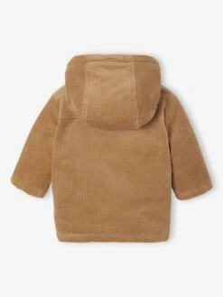 Manteau Bébé En Velours Côtelé Avec Doublure En Fausse Fourrure - Caramel -Vertbaudet Soldes Boutique manteau bebe en velours cotele avec doublure en fausse fourrure 3