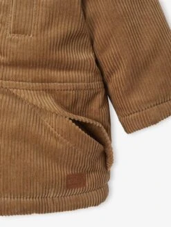 Manteau Bébé En Velours Côtelé Avec Doublure En Fausse Fourrure - Caramel -Vertbaudet Soldes Boutique manteau bebe en velours cotele avec doublure en fausse fourrure 5
