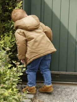 Manteau Bébé En Velours Côtelé Avec Doublure En Fausse Fourrure - Caramel -Vertbaudet Soldes Boutique manteau bebe en velours cotele avec doublure en fausse fourrure 7
