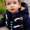 Manteau Duffle-coat Bébé Avec Capuche - Encre -Vertbaudet Soldes Boutique manteau duffle coat bebe avec capuche 11