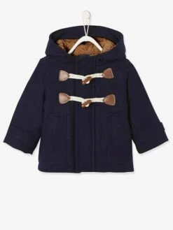Manteau Duffle-coat Bébé Avec Capuche - Encre -Vertbaudet Soldes Boutique manteau duffle coat bebe avec capuche 13