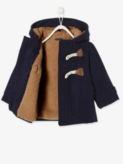 Manteau Duffle-coat Bébé Avec Capuche - Encre -Vertbaudet Soldes Boutique manteau duffle coat bebe avec capuche 14