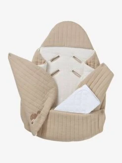 Nid D'ange Transformable En Gaze De Coton - Beige Imprimé -Vertbaudet Soldes Boutique nid dange transformable en gaze de coton 51