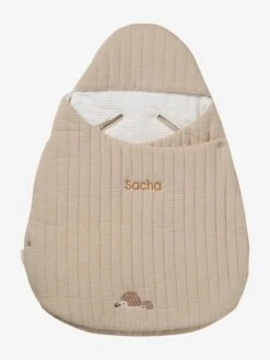 Nid D'ange Transformable En Gaze De Coton - Beige Imprimé -Vertbaudet Soldes Boutique nid dange transformable en gaze de coton 56