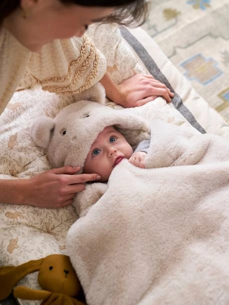 Nid D'ange Transformable En Tapis à Langer Peluche - Beige Imprimé 12 Nid D'ange Transformable En Tapis à Langer Peluche - Beige Imprimé – Image 12