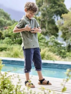 Pantacourt Indestructible Transformable En Bermuda Garçon - Marine -Vertbaudet Soldes Boutique pantacourt indestructible transformable en bermuda garcon 1