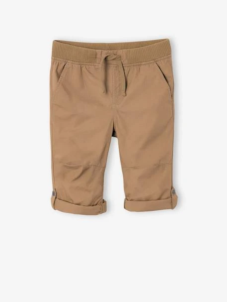 Pantacourt Léger Retroussable En Bermuda Garçon - Bleu Pétrole 2 Pantacourt Léger Retroussable En Bermuda Garçon - Bleu Pétrole – Image 2