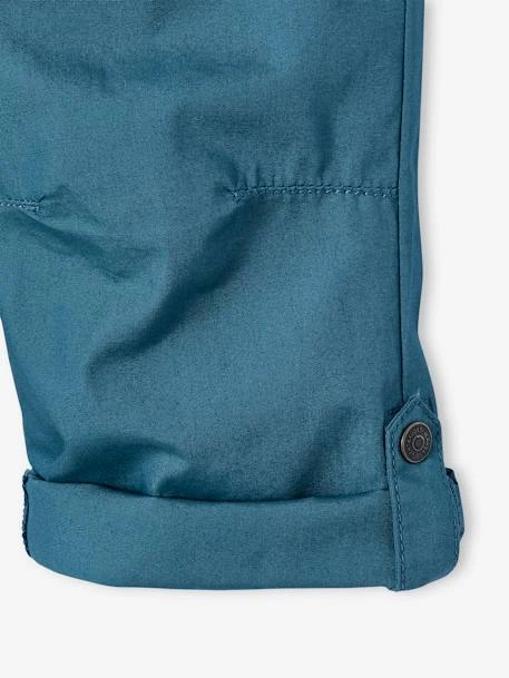 Pantacourt Léger Retroussable En Bermuda Garçon - Bleu Pétrole 11 Pantacourt Léger Retroussable En Bermuda Garçon - Bleu Pétrole – Image 11